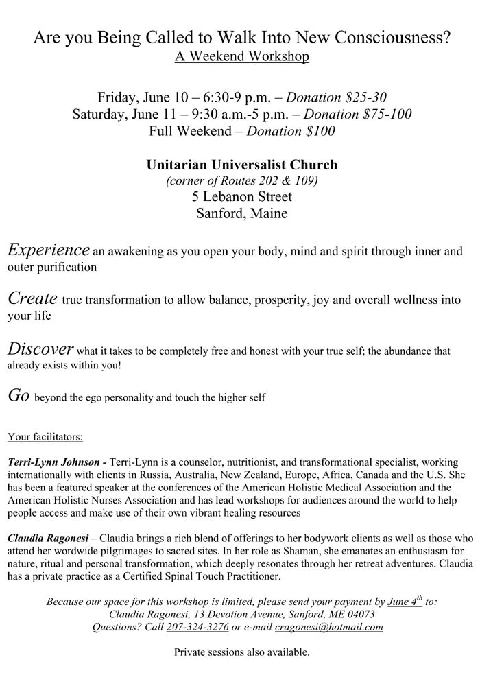 Shamanic Workshops